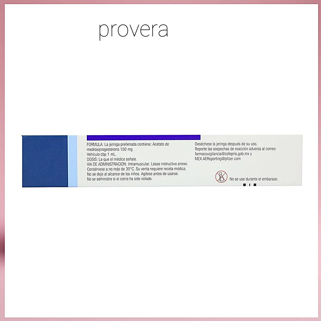 Precio de medicamento provera